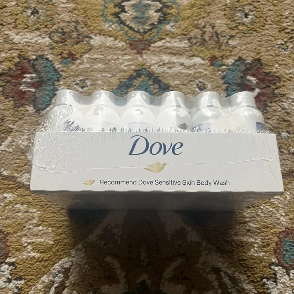 DOVE Sensitive Skin Body Wash Travel Size 1.8 oz Lot Of 24 Hypoallergenic NIB. - Picture 7 of 12